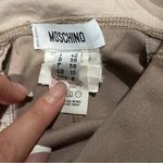 Moschino  Pencil Skirt Beige Elegant Career Party Size 8 Photo 1