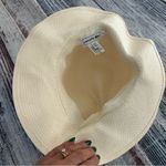 Lacoste  Cream Paper Yarn Fedora Hat Photo 2
