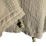 Orvis Lightweight Textured Zip Jacket Beige Drawstring Waist Neutral Basic S Photo 6