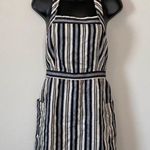 Madewell  Linen Apron Mini Dress in Evelyn Stripe Stone Size 2 Photo 3