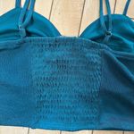 Wild Fable Shimmer Green Bra Corset Cropped Tank Top Size Small Photo 4