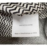 Tory Burch  Women's Black White Chevron Resort Wear V Neck Tunic Top Size 4 Photo 7