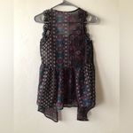 No Boundaries  Womens Sheer Coverup With Velour Cami Size 21 Juniors Photo 7