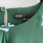 Maje Lukoise Silk Blend Floral Pleated Long Sleeve Blouse Size 2 (Medium) Photo 3