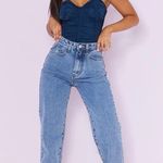 Pretty Little Thing Blue Corset Top PLT Photo 0