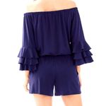 Lilly Pulitzer  Calla Romper Navy M Medium Photo 1