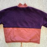Fabletics  Fleece Large Pullover‎ 1/4 Zip Colorblock Cropped Athletic Top Sweater Photo 6