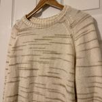 J.Crew  Raglan Space Dyed Crew Neck Sweater cream and tan size large Photo 3