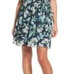 Eliza J Blue & Green Floral Ruffle One Shoulder Fit & Flare Mini Dress 14 Photo 0