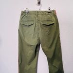 Mother The Shaker Prep Frayed Pants Fatigue Green & Red Size 25 Crop Photo 7