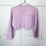 ZARA Lilac Wide Sleeve Cropped Sweater MEDIUM Photo 5