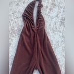 Edikted Dolls Kill Terri Open Back Brown Jumpsuit Size Small Photo 4