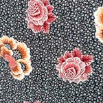 Loft Women’s Floral Career Pullover Blouse Medium Flowy Tulip Sleeve Black Pink Photo 2