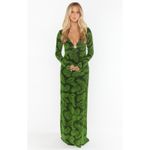 Show Me Your Mumu Lopez Dress in Palm Sparkle Stretch M Photo 6