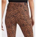 7 For All Mankind NWT Leopard-Print High-Rise Slim-Fit Kick Flare Jeans Photo 2