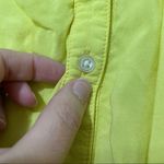 Holding Horses  Yellow Smocked Sleeveless Button Down Shirt Womens XS Blouse Tank Photo 2