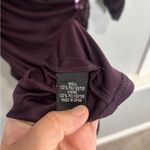 Adrianna Papell  Aubergine Embellished 3/4 Sleeve Ruched Formal Gown Size 8 Photo 12