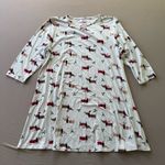 Dog Print Christmas Nightgown White Size XL Photo 0