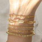 Gold Bracelets for Women, 14K Real Gold Jewelry Sets for Women Photo 2