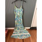 Lilly Pulitzer  Deanna Spaghetti Strap Maxi Dress Sea Soiree‎ - XS Photo 1