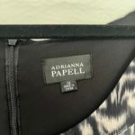 Adrianna Papell Ruffle Sheath Dress Sz 14 Tiered Abstract Glam Art Deco Cocktail Photo 9