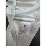 CP Shades Shade Shore Beige Ribbed Fabric V Neck Front Notch Seimsuit Top 38DD Photo 3