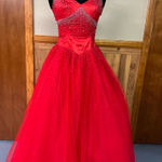 Tiffany Designs Red ball gown Photo 0