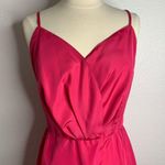 Vintage 80s Handmade Hot Pink Mini Dress & Overlay Jacket Set Size Small Photo 4