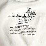 Free People NWT White Clean Lines Scoop Neck Sleeveless Thong Bodysuit Size M/L Photo 14