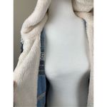 Lety & Me Sherpa Hooded Cardigan Sweater Size Small #2597SX NWT (P2) Blue Photo 1