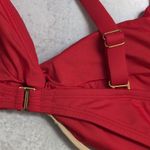 La Blanca Cherry Red Island Goddess Underwire Twist Front Bra Top Size 16 New Photo 3