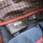 Anthropologie Maeve Faux Patent Leather Skirt Burgundy Wine US 6 Shiny Vinyl Photo 4