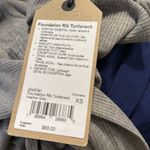 prAna NWT Sustainable Foundation Rib Turtleneck Long Sleeve Top Heather Grey XS Photo 1