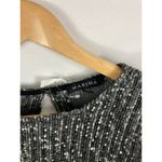 NWT Marina Boat Neck Dolman Sleeve Sequined Jumpsuit Size 4 Silver Photo 4