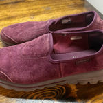 Skechers  Burgundy Slip On Shoes Size 9 Photo 0