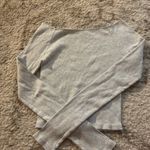 Brandy Melville Light Gray Off-the-Shoulder Sweater Photo 0