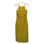 ZARA  Yellow Halter Neck Bodycon Midi Dress Photo 9