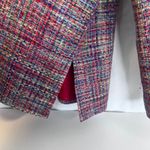 Nordstrom Colorful Tweed 100% Silk Blazer Jacket Lightweight Bold Maximal Sz XL Photo 4