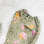 WAYF Green Floral Off The Shoulder Smocked Top Cottagecore Boho Romantic Small Photo 7