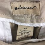 Anthropologie  Elevenses Khaki‎ Button Front Belted Crop Pant Size 4 Petite Photo 2