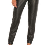 Commando Size XL Faux Leather Jogger Pants Black Closet Staple Baddie Classic Photo 0