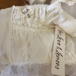 For Love & Lemons - XS white long sleeve w/ zipper & tie backing Photo 2