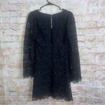 Anthropologie  Maeve Black Embroidered Lace Mini Dress Size 2 Photo 6