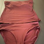 Calia Maroon Bandeau swimsuit top women’s XL bottoms size large Red Photo 0