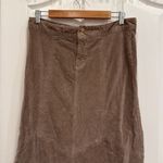 Vintage Y2K corduroy trumpet bell shape midi skirt Tan Size 8 Photo 1