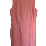 Vintage Light Pink 100% Linen Dress Size 12 Photo 0