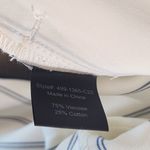 Jenni Kayne  Cream Wide Leg Pants with Navy Stripes Size Small Photo 9