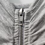 BKEred Gray 3/4 Sleeve V-Neck Ruched Back Casual Top Photo 5