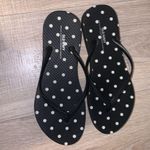 Old Navy  black with white polka dots woman’s thong sandals Photo 3