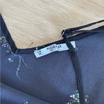 Pull&Bear Charcoal Floral Dress Black Size M Photo 3